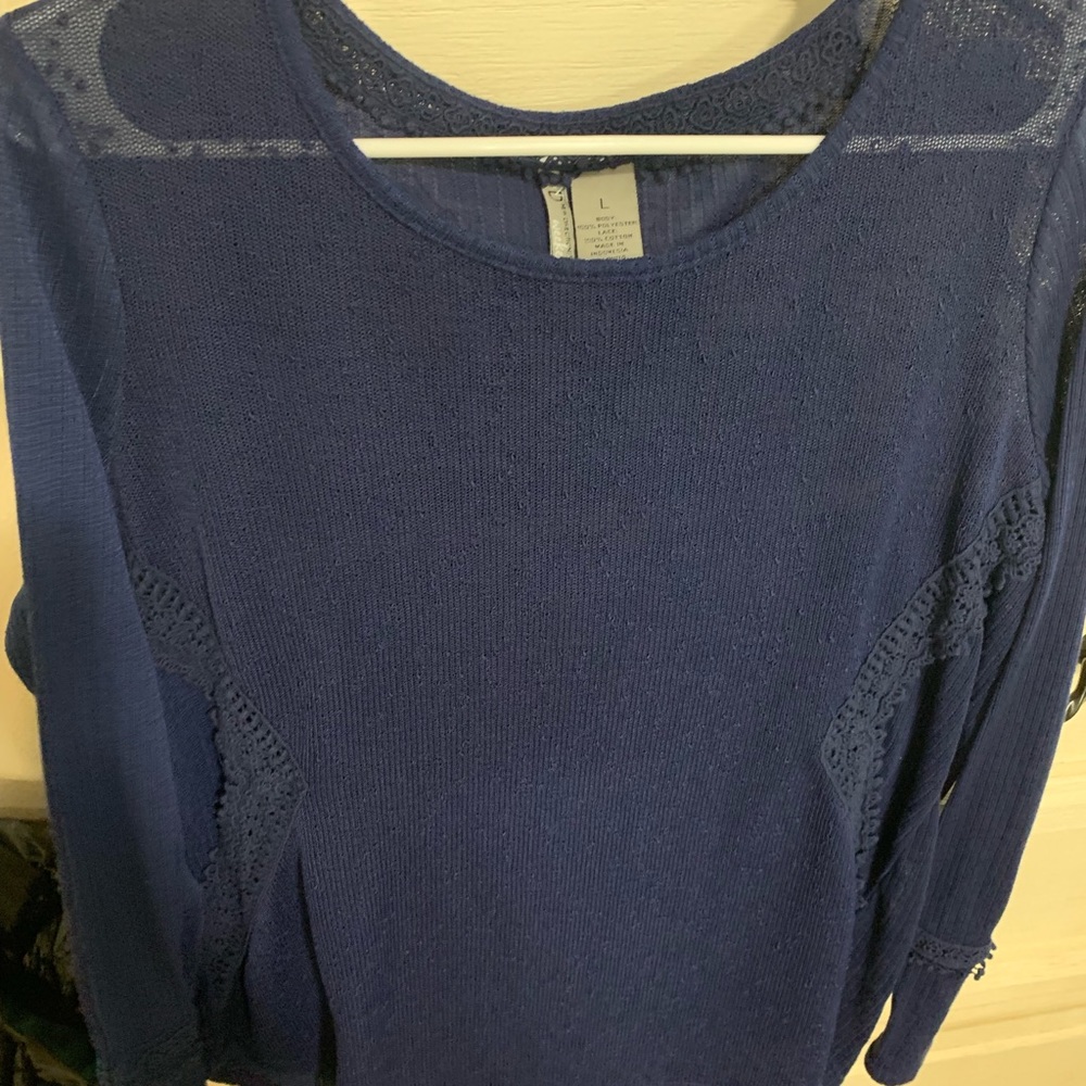 Long sleeve sheer